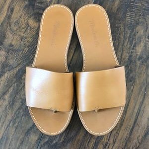 Madewell Boardwalk Post Slide Sandal - Leather